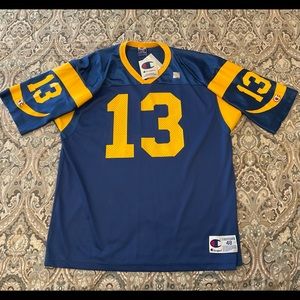 NWT Vintage Champion St Louis Rams Kurt Warner #13 Jersey Mens Sz 48 XL